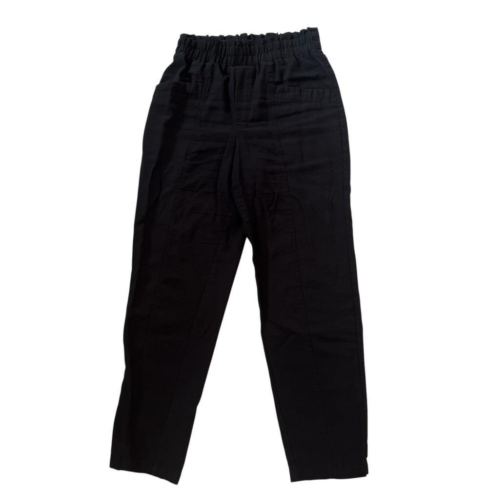 a new day Women's Size S Black Straight Leg Pants Paper Bag Career